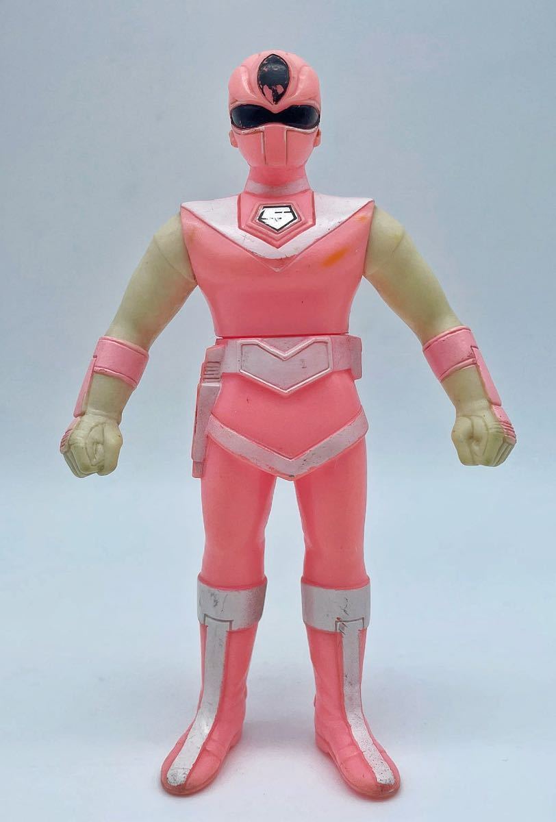 光戦隊マスクマン ソフビ人形 イエローマスクマン ピンクマスクマン 2