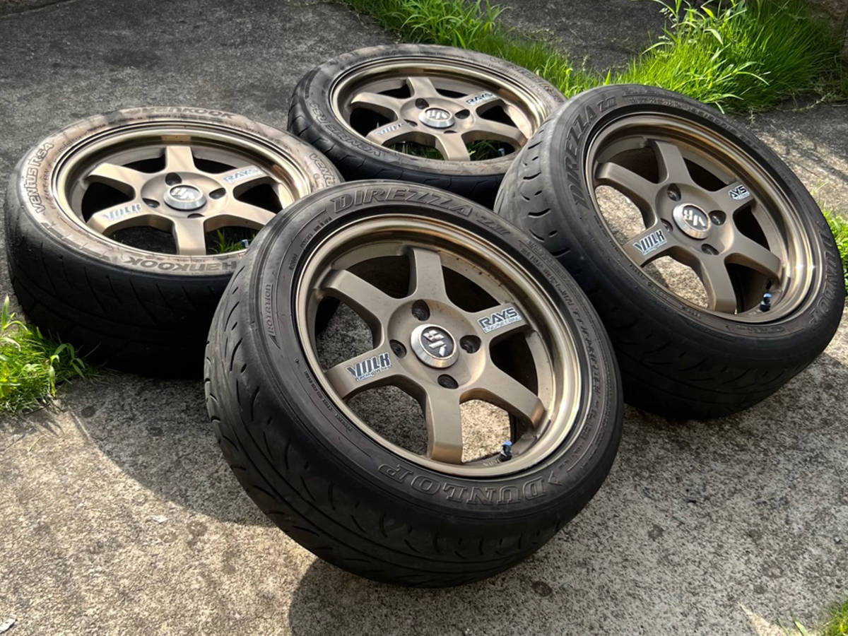 RAYS VOLK RACING TE37 6.5j+45 pcd114.3 4穴 15インチ レイズ FORGED 