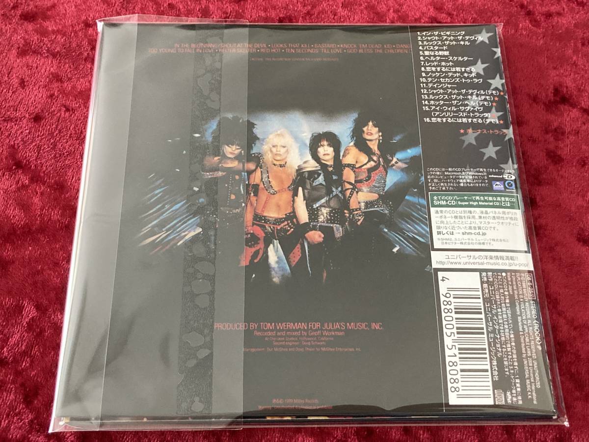 モトリークルー　紙ジャケ8枚 CRUE 洋楽紙ジャケSHM-CDアンコールプレス｜MOTLEY ユニバーサル