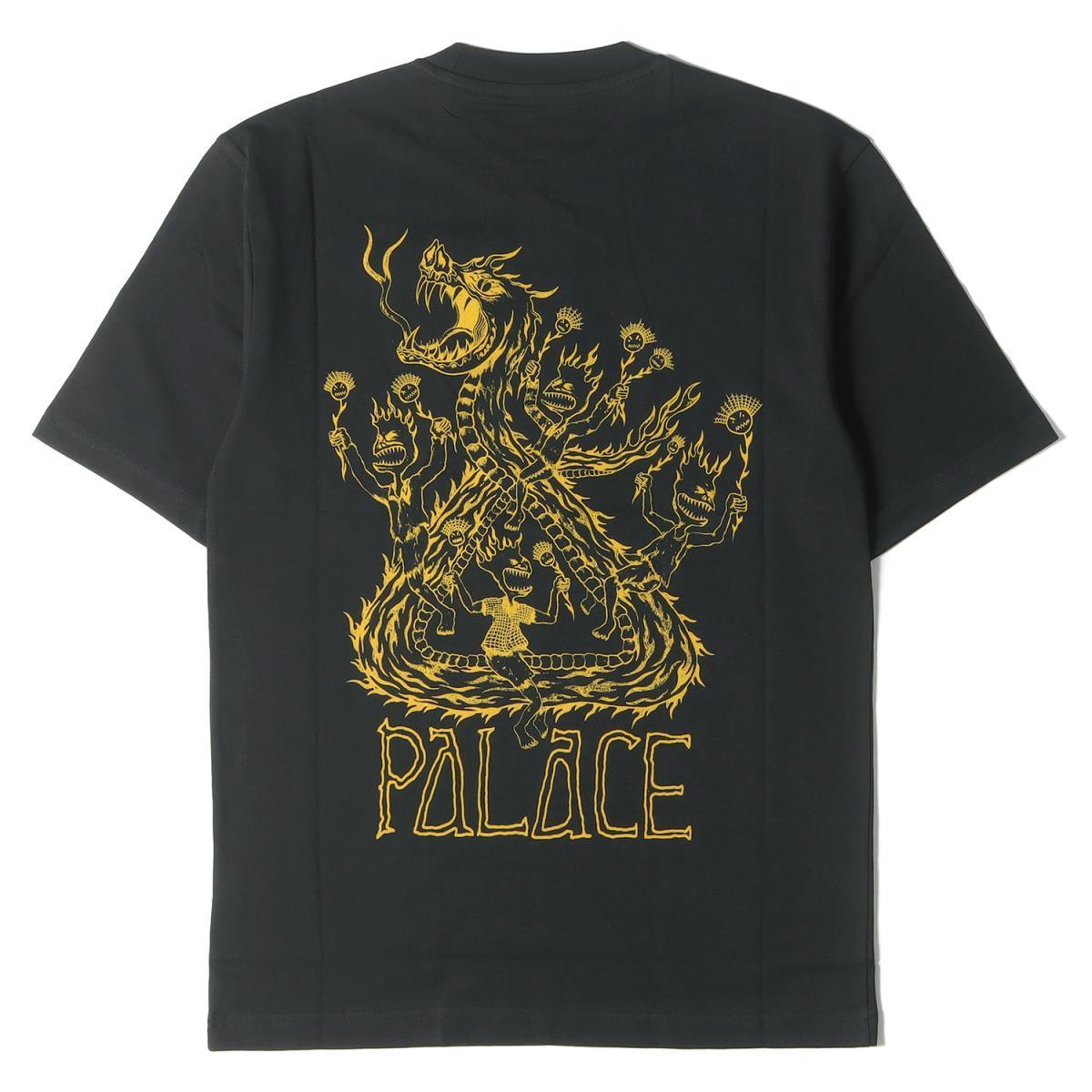 新品 PALACE パレス Tシャツ LOTTIES SKATE SHOP ロッティーズ・スケートショップ グラフィック プリント Tシャツ 21SS ブラック S