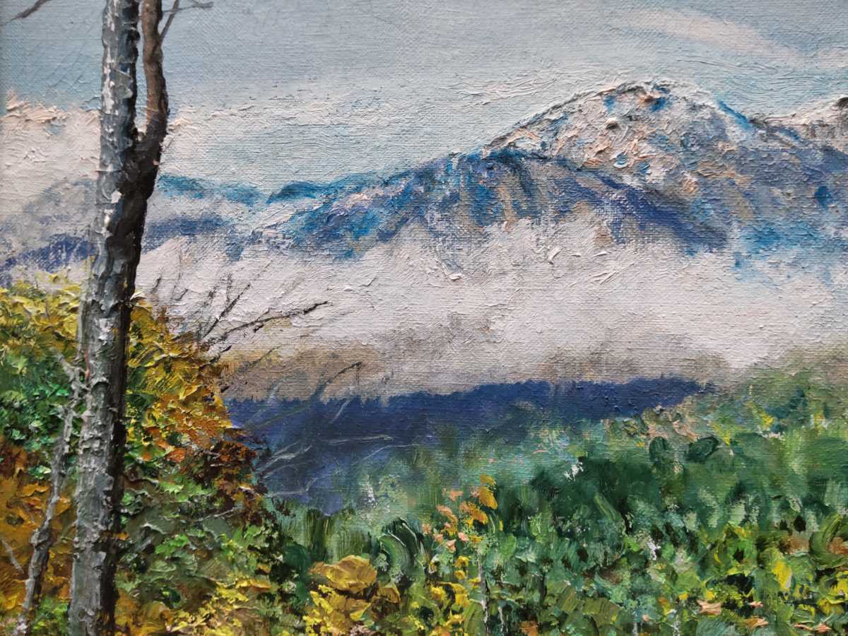 「真作」作者不明　風景画　油彩画　額装　サイン有り　F6号 真作」作者不明 風景画 油彩画 額装 サイン有り F6号