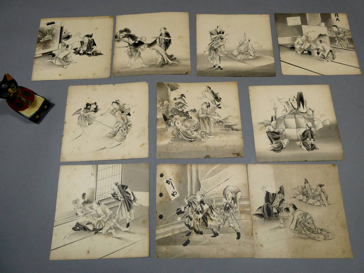  清親ポンチ 原画 肉筆画か 小林清親 明治時代 ポンチ絵 原画10点一括 清親ポンチ 風刺画 戯画錦絵 河鍋暁斎 近代木版画家 光線画(和書)｜売買されたオークション情報、yahooの商品情報をアー 和書