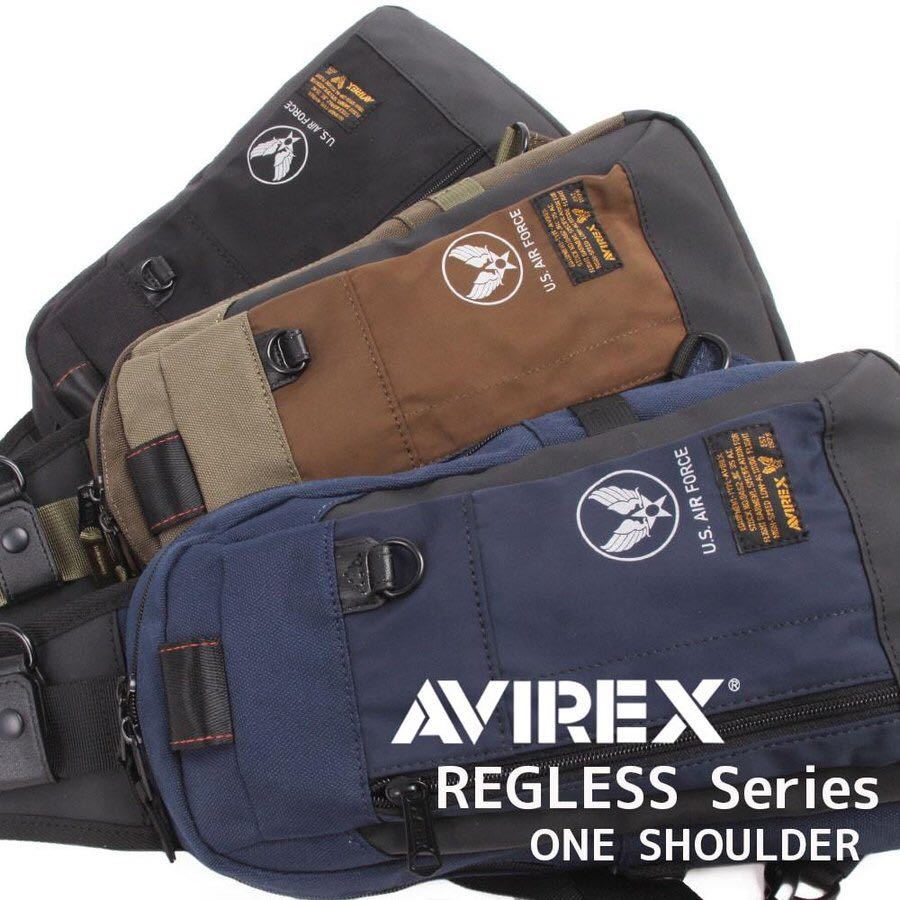AVIREX アヴィレックス アビレックス ミリタリー ワンショルダー メンズ レディース ボディバッグ ウエストバッグ MA1 AX2200 AVIREX アビレックス アヴィレックス RIPSTOP COTTON 背バックロゴ
