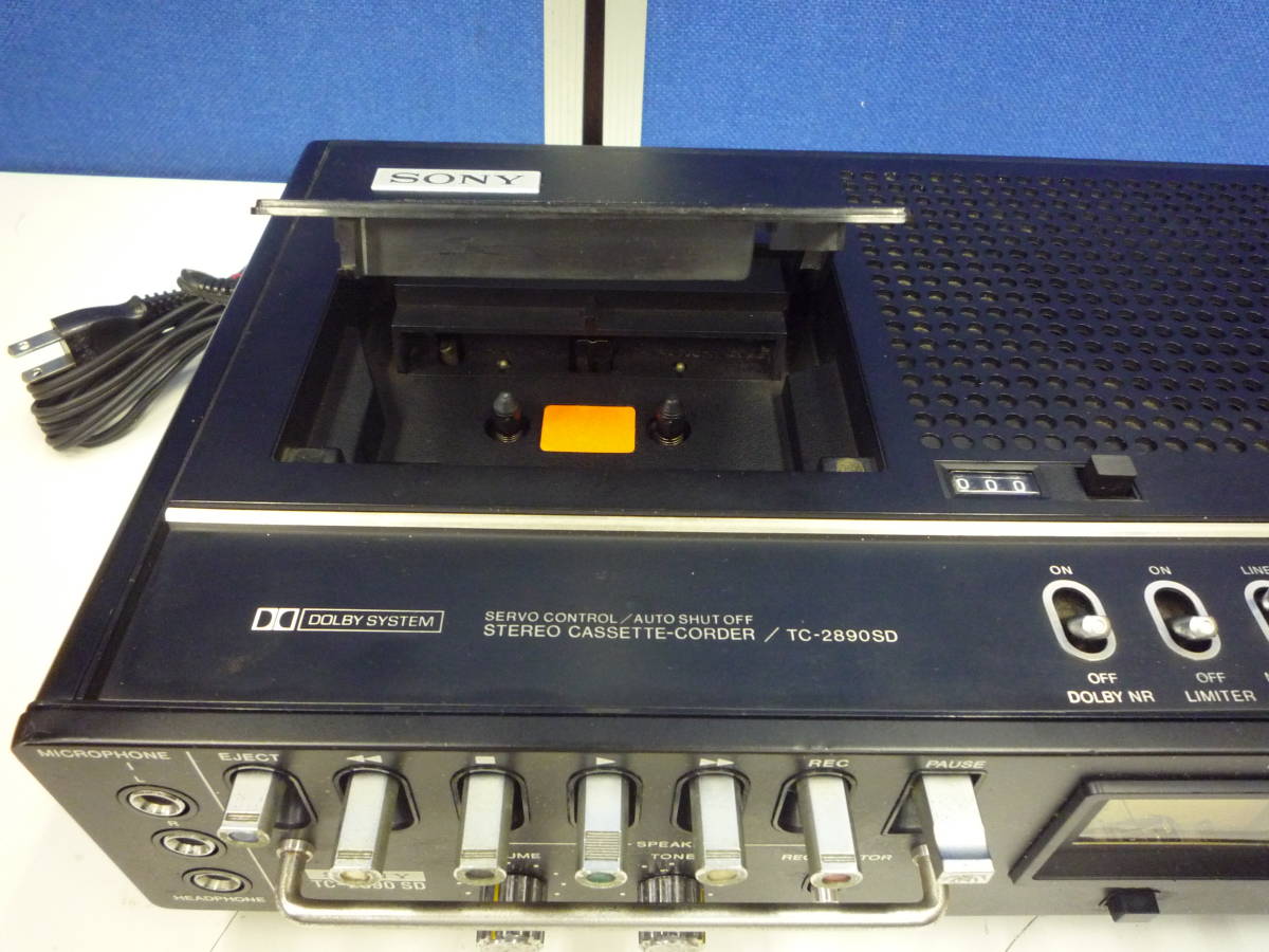 SONY カセットデンスケ typeIIIDX TC-2890SD ジャンク品品 F-142⁄SONY