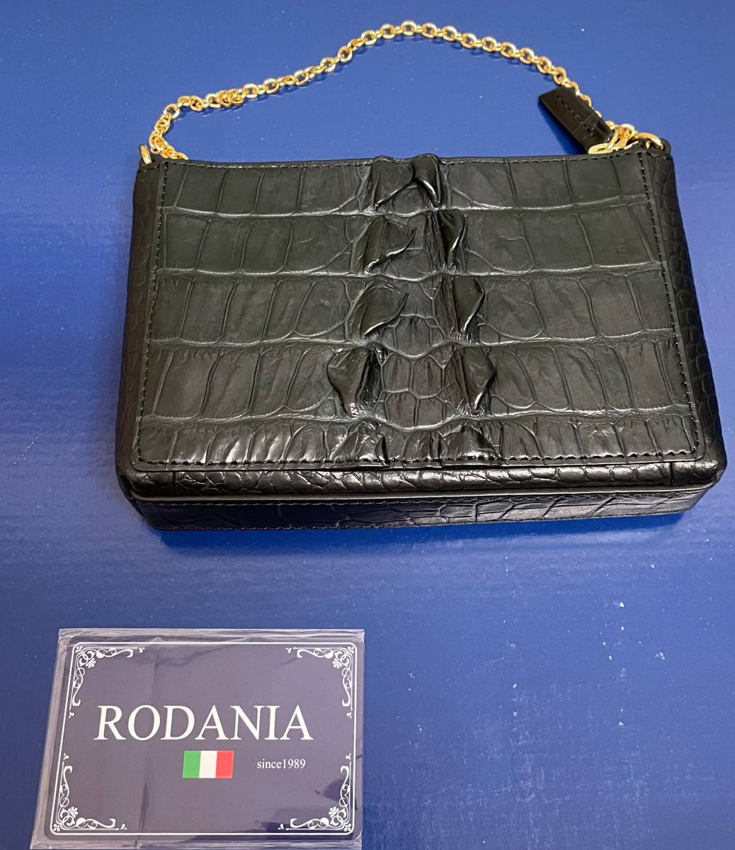 #10810【未使用品!!】美品 ★☆RODANIA　ロダニア クロコダイル　2WAYハンドバッグ　ポーチ付き ブラック 黒 最高級 2WAY☆★※説明文必読 RODANIAのフリマアイテム一覧 ロダニア 未使用RODANIA 1点 パイソンラウンド開運長財布 )の商品一覧｜ノイジャパン