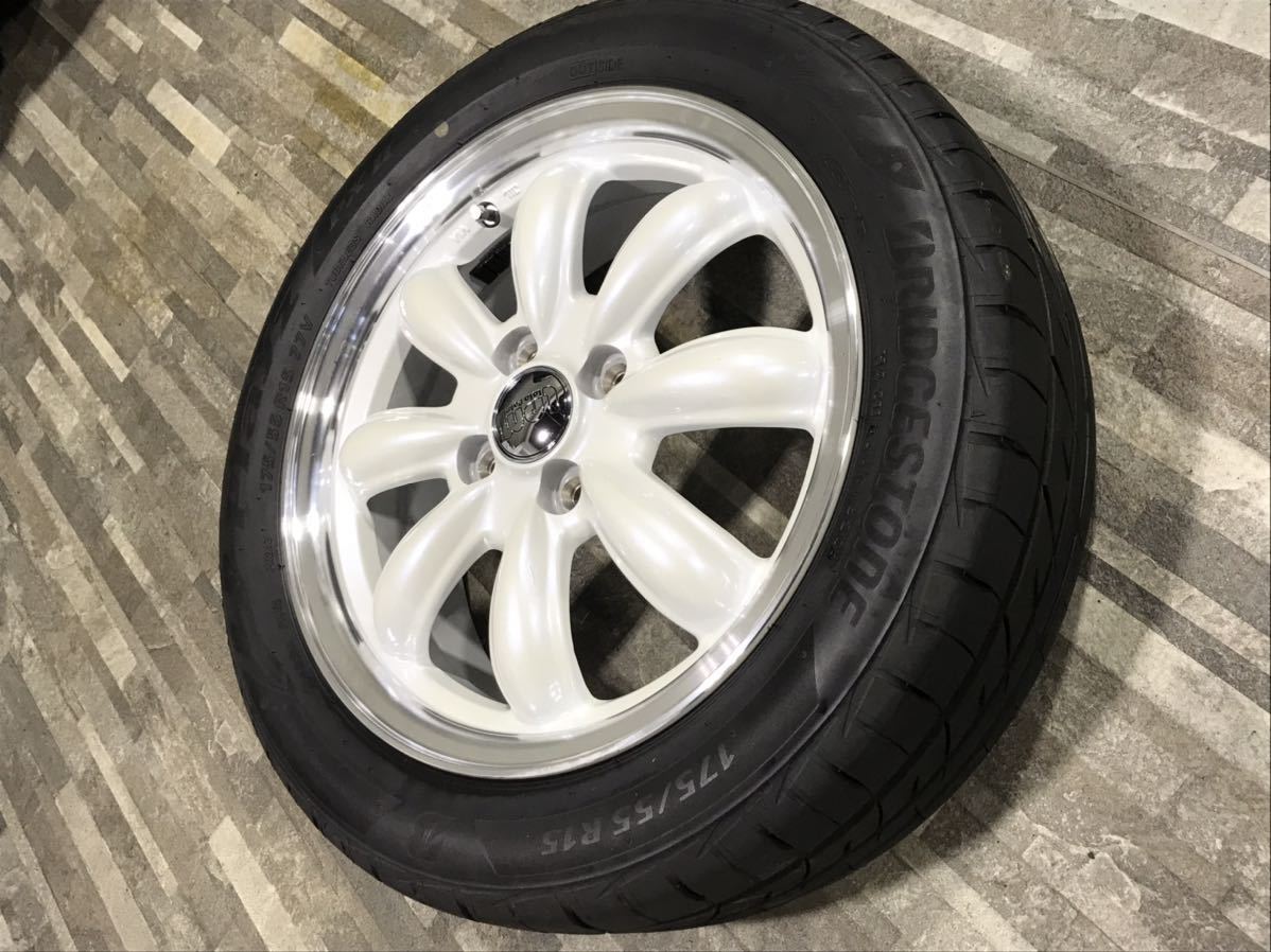 美品中古 LaLaPalm CUP ララパーム カップ 15インチ 5.5J+45 4H PCD100 