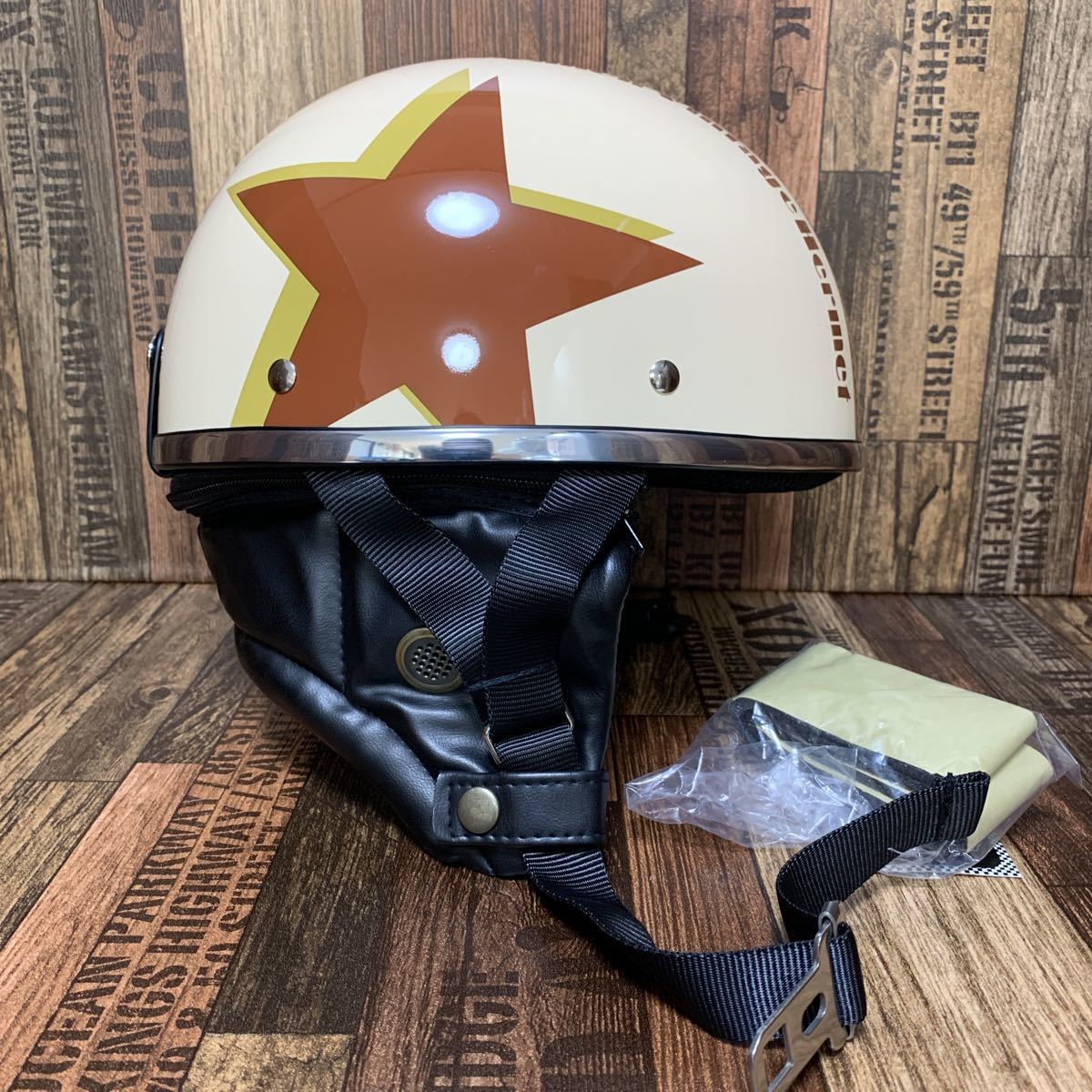 Vanch バンチ ゴーグル付きハーフヘルメット 半キャップヘルメット RH