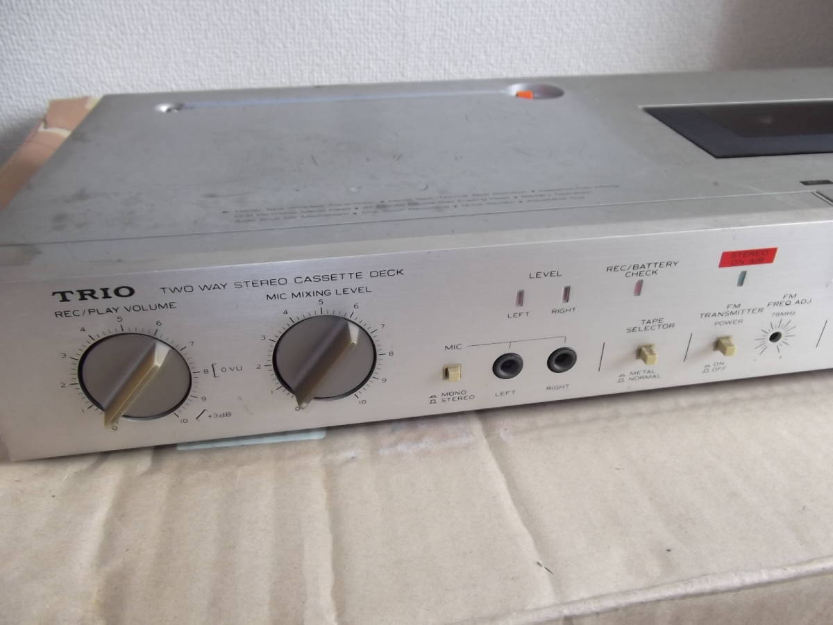 TRIO カセットデッキ KX-4000の修理
