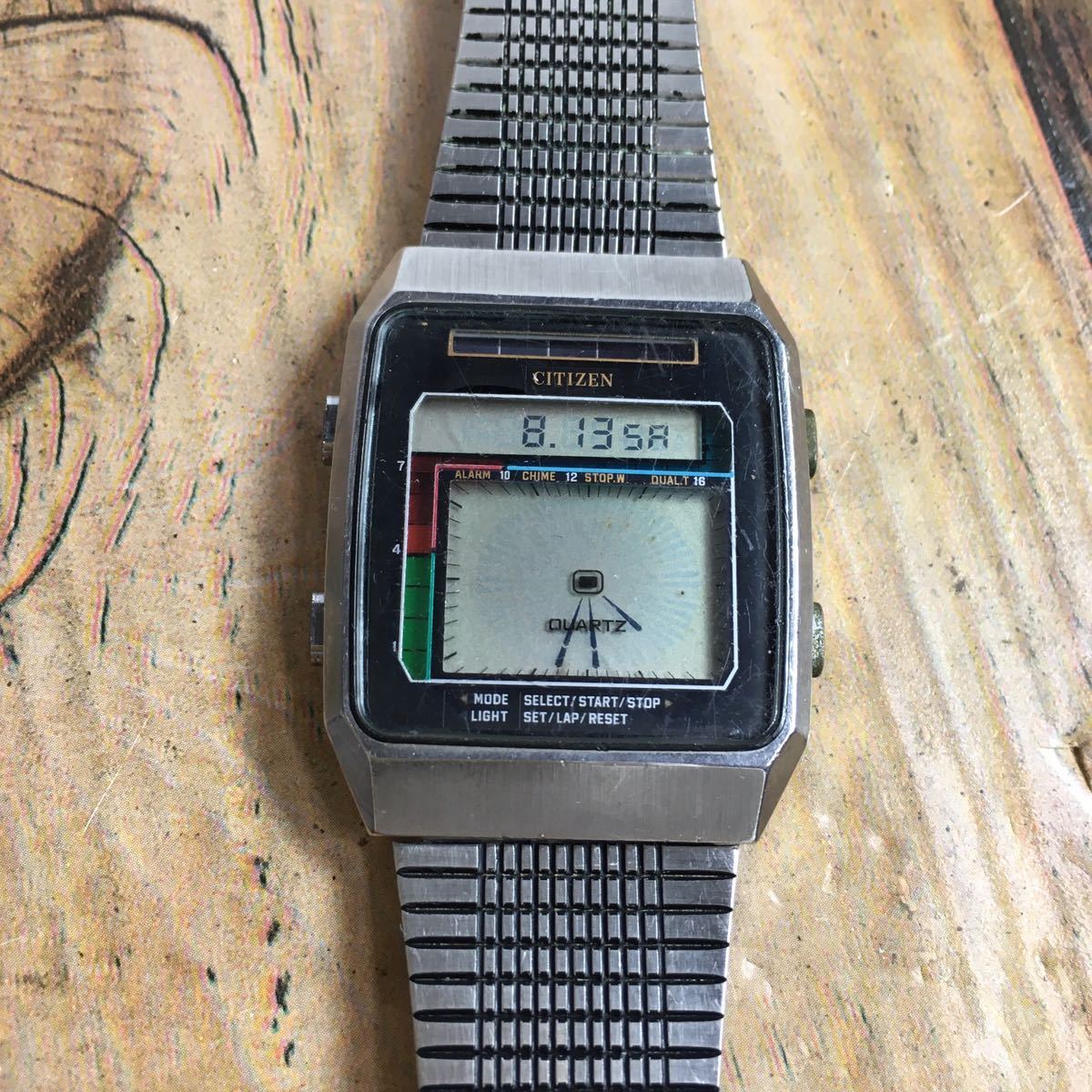 激レア◇中古動品◇9610-084233 Y◇シチズン デジアナ ソーラー 