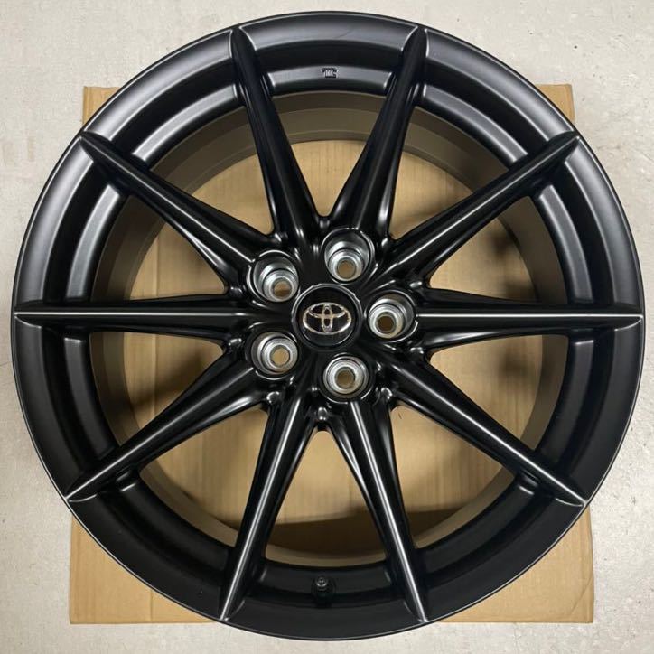 驚きの破格値，新作 補修用 1本 新車外し 納車外し トヨタ GR86 純正 RZグレード マットブラック塗装 18インチ アルミホイール 1(5穴)｜売買されたオークション情報、yahooの商品情報をアーカイブ公開 - オークファ 5穴