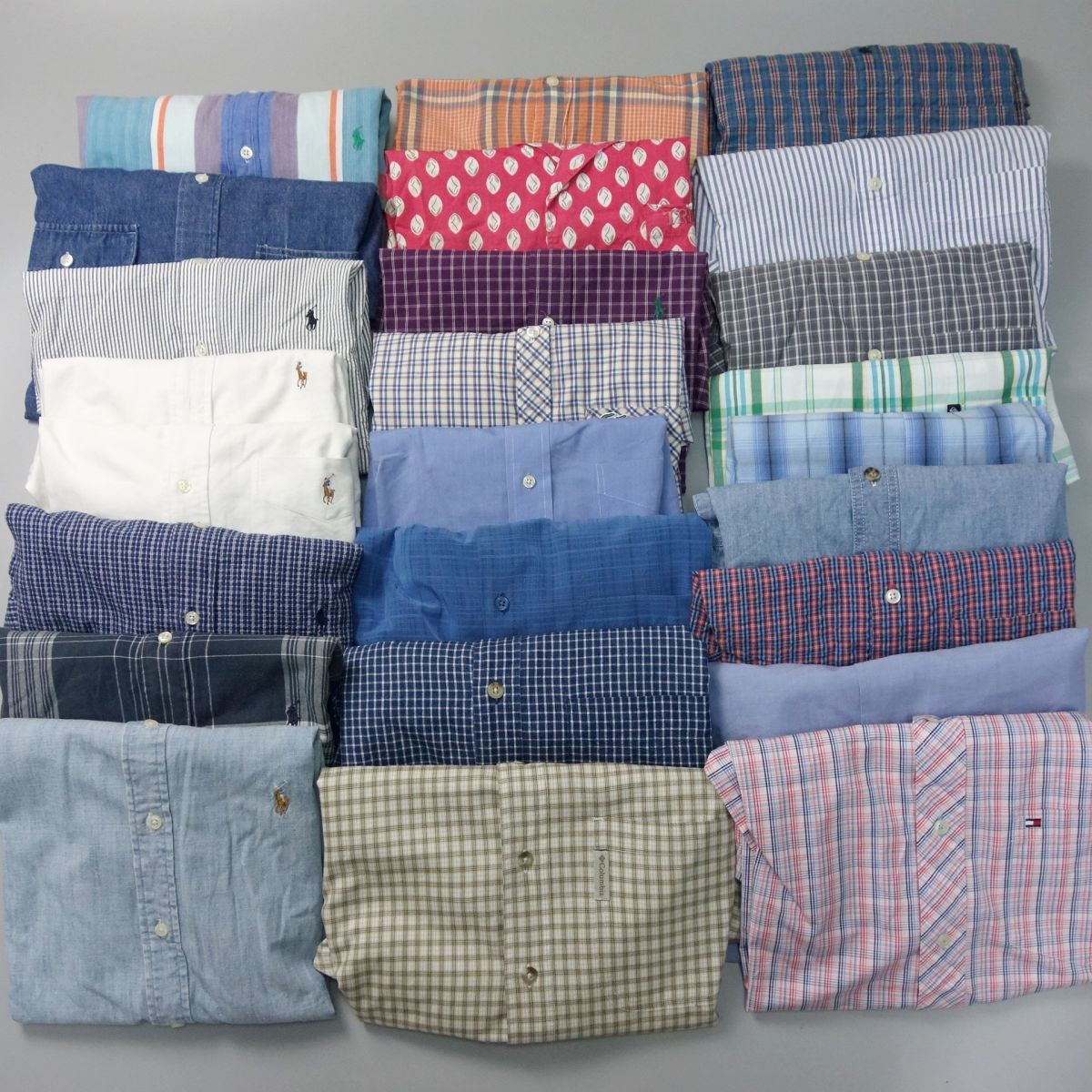 1円 25点まとめ売り 90s 00s ラルフローレン OLDGAP ティンバーランド コロンビア エルエルビーン ブルックス 半袖シャツ アメリカ古着