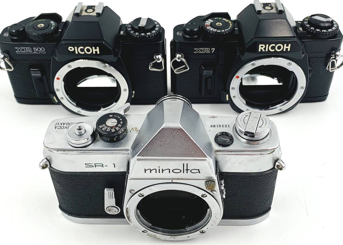レトロ フィルムカメラ 3点 まとめて RICOH/リコー XR500 XR7 MINOLTA