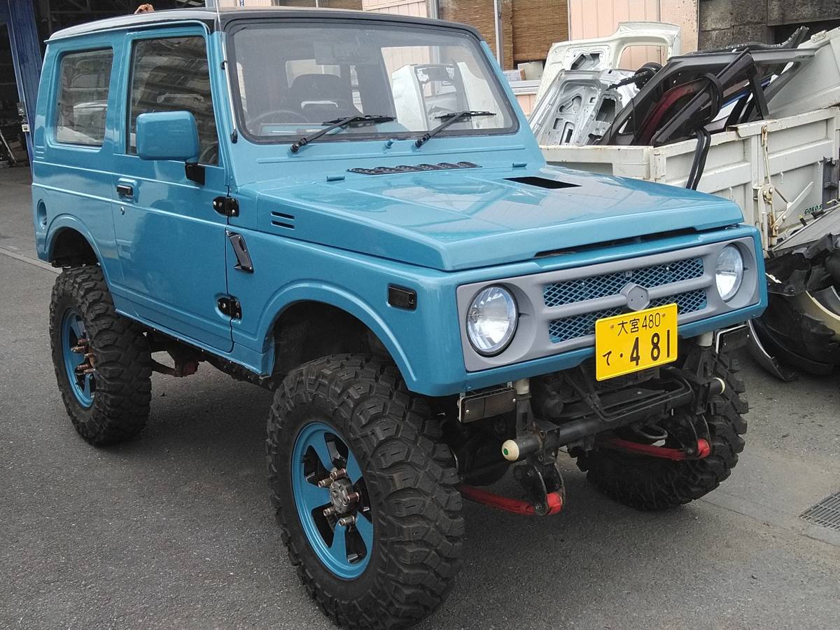 早期取引値引きありja11車検ありエアコンパワステ付き Ja11 ジムニー 低走行車 パワステエアコンバッチリ LSD入り 全塗装