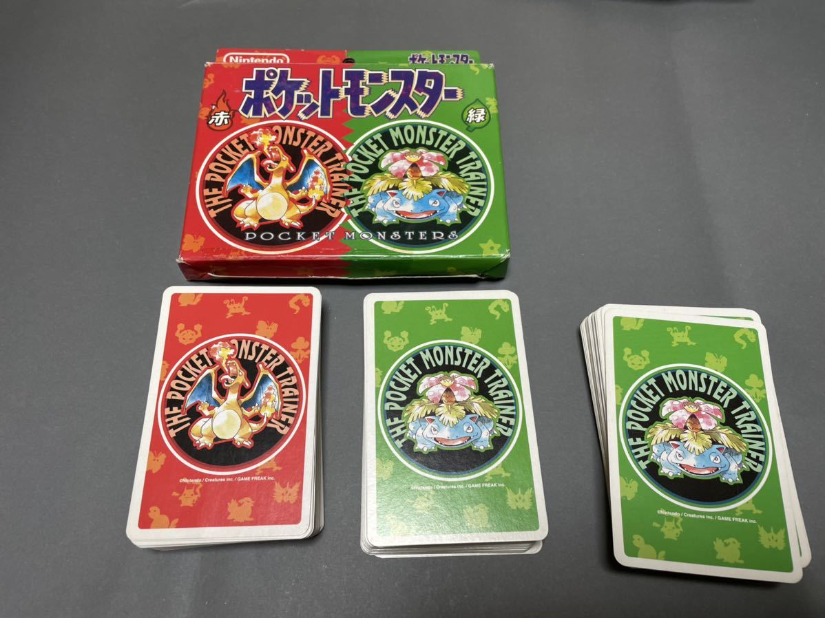 当時品 ポケモン ポケットモンスター トランプ 赤 緑 メンコ 他 玩具 
