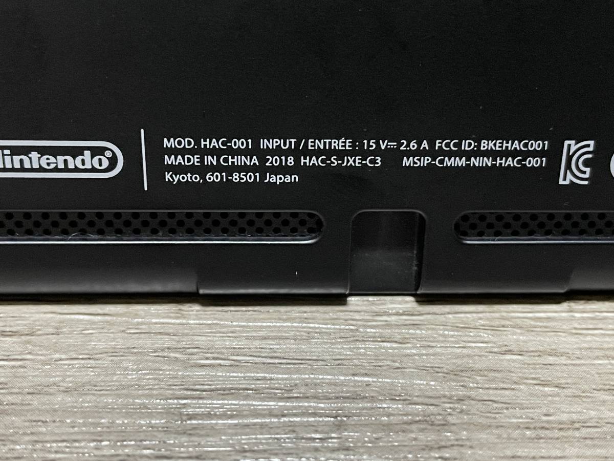 ☆ switch ☆ ニンテンドースイッチ 動作品 状態良好 Nintendo 本体のみ ジョイコン ドック 付属品欠品 XAJ HAC-001 2018年製 任天堂 6337