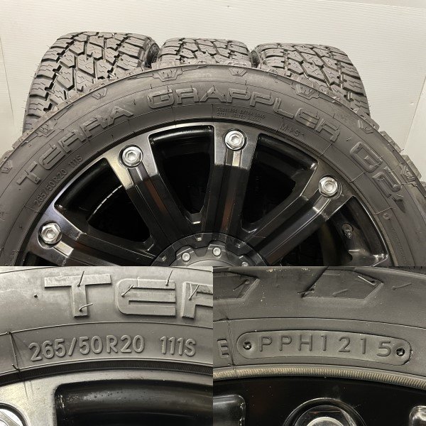 【NITTO A/T 265/50R20】【TIS Wheels 534B モンスターエナジーエディション 20インチ9J6HPCD135/139.7+18】プラド ハイラックス (VTY497)クレジットカード QRコード決済可能 NITTO A/T 265/50R20】【TIS Wheels 534B モンスターエナジー