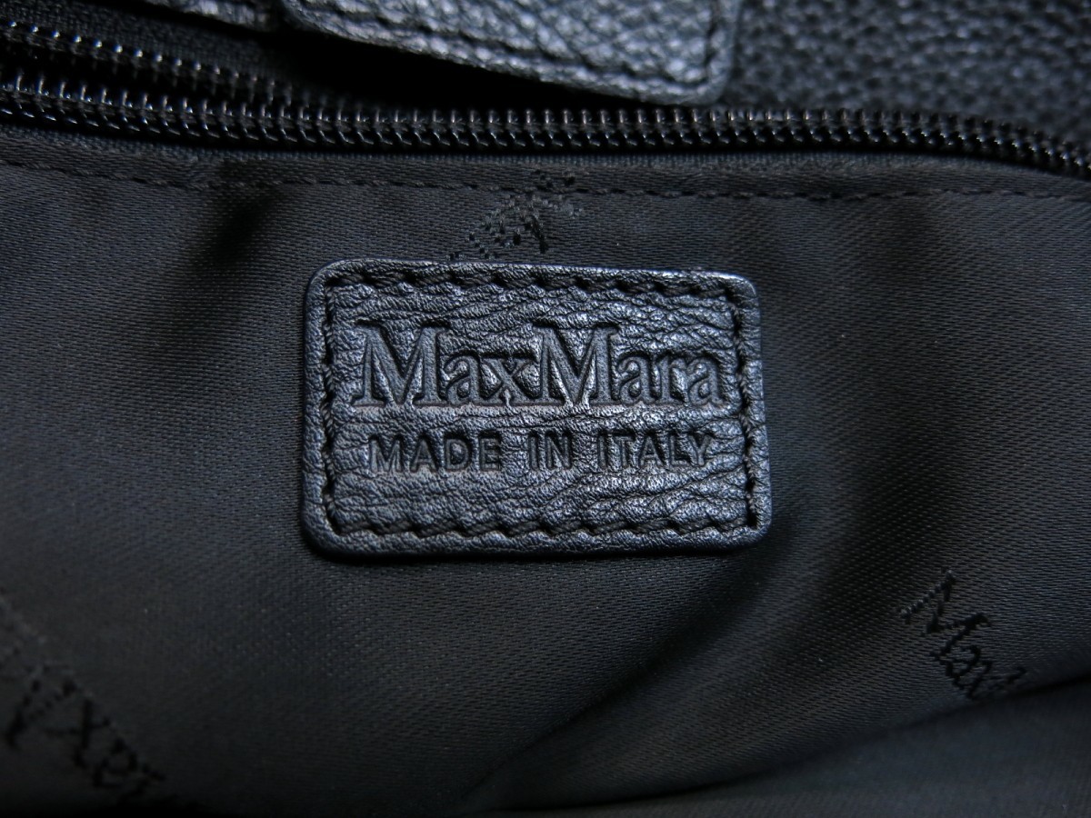 Max Mara マックスマーラ◇カーフ レザー 本革◇トート バッグ 