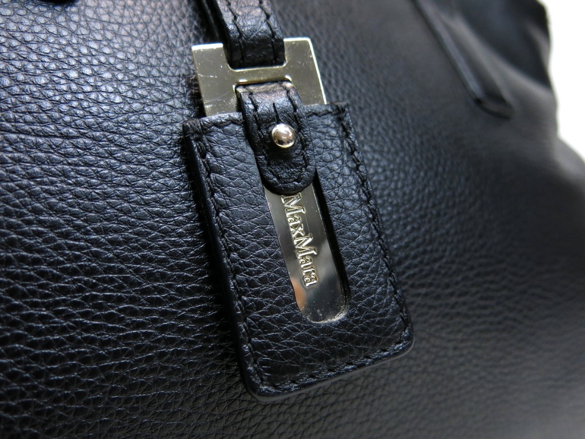 Max Mara マックスマーラ◇カーフ レザー 本革◇トート バッグ 