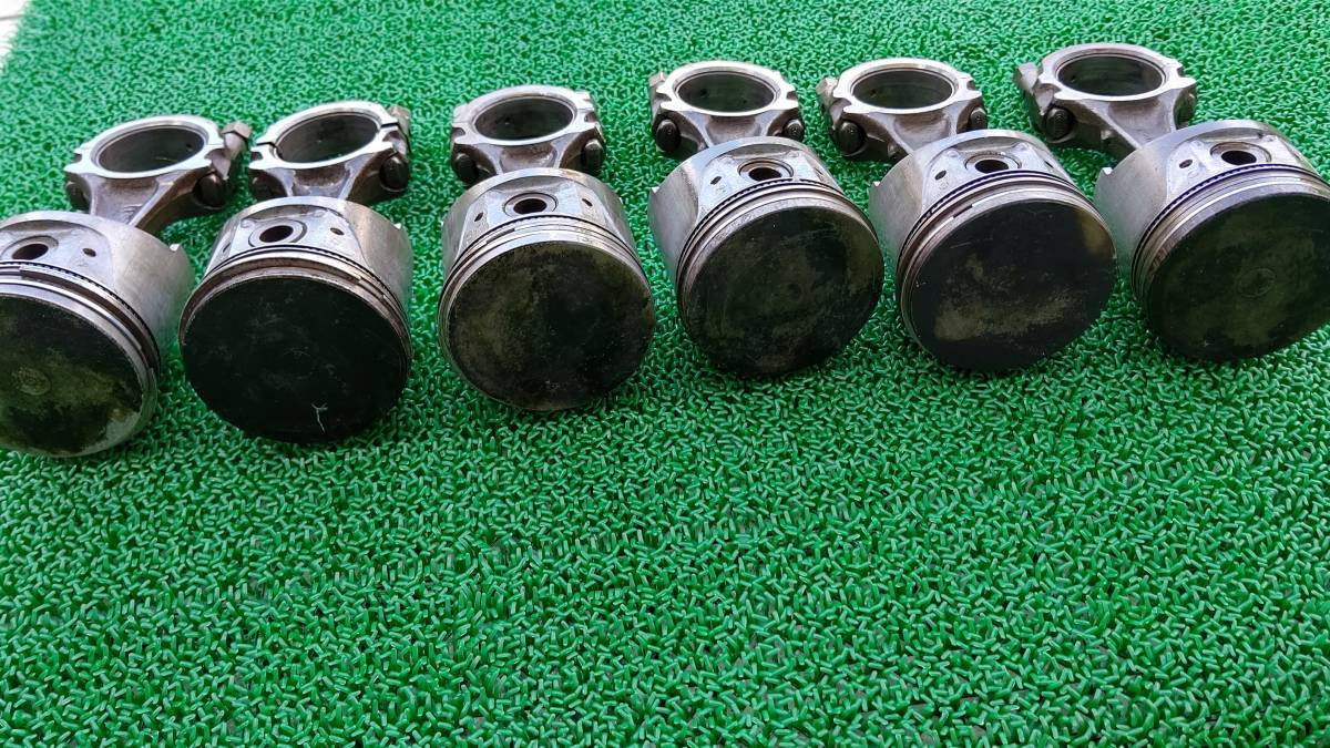 L24 純正ピストン&コンロッド　良品 L型エンジン L24ピストンコンロッドセット日産純正品