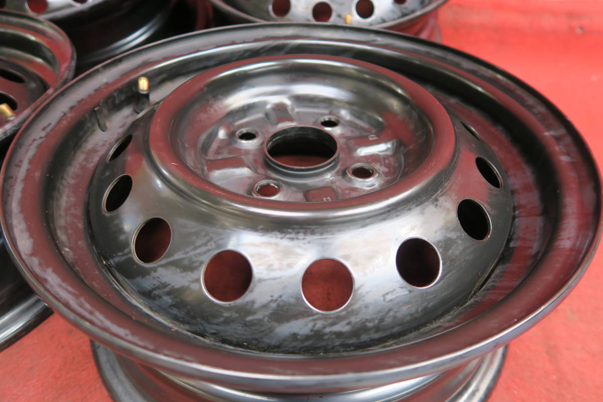 H360】スチール ホイール 4本 純正 14x5.5J 4穴 PCD100 オフセット：約