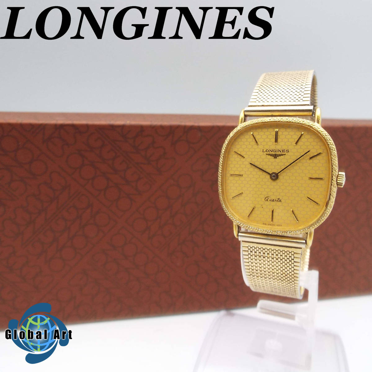い07424/LONGINES ロンジン/クオーツ/メンズ腕時計/文字盤 ゴールド 