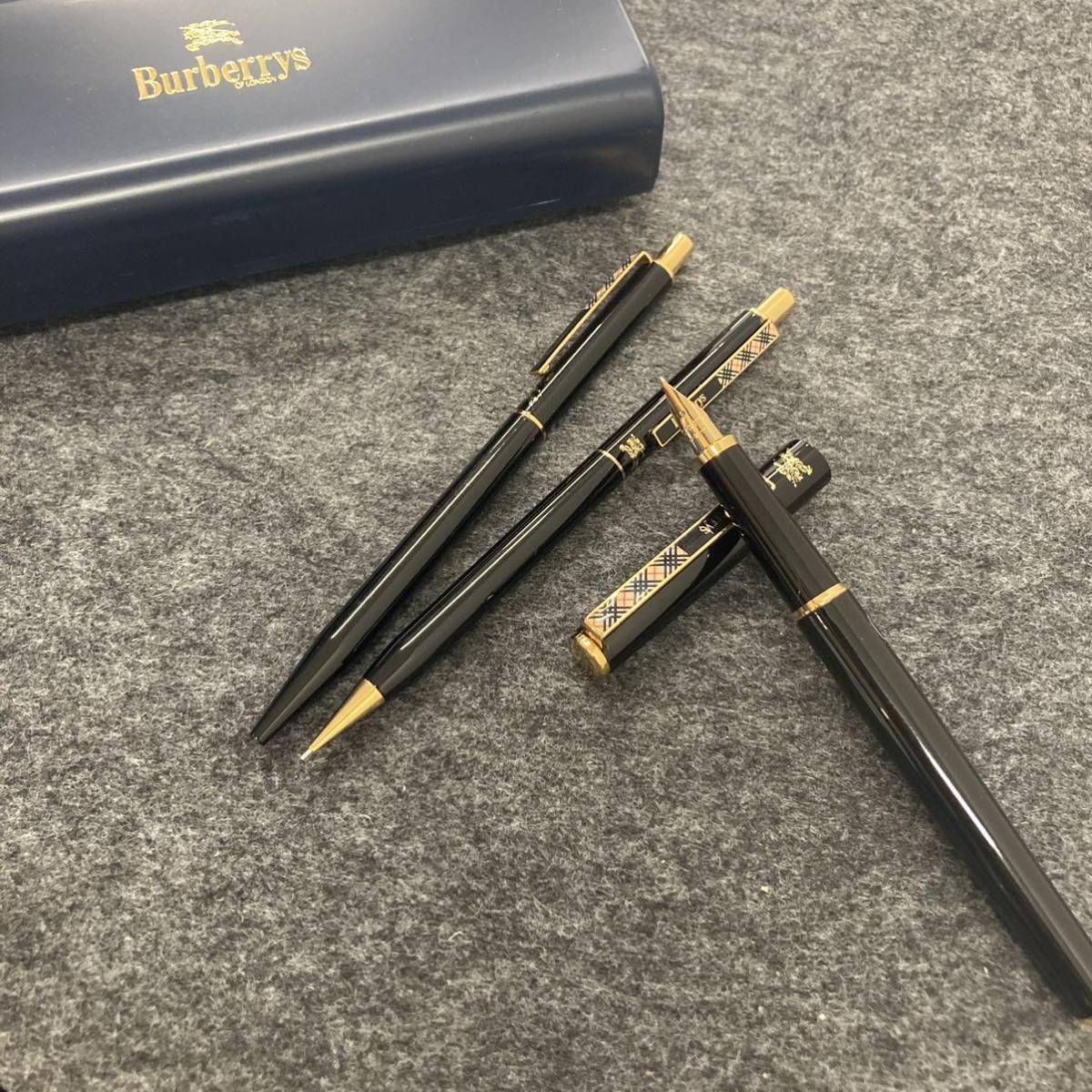 PE259□3本セット Burberrys バーバリー 万年筆 ボールペン シャープ