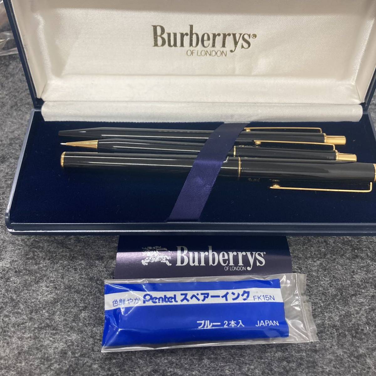 PE259□3本セット Burberrys バーバリー 万年筆 ボールペン シャープ