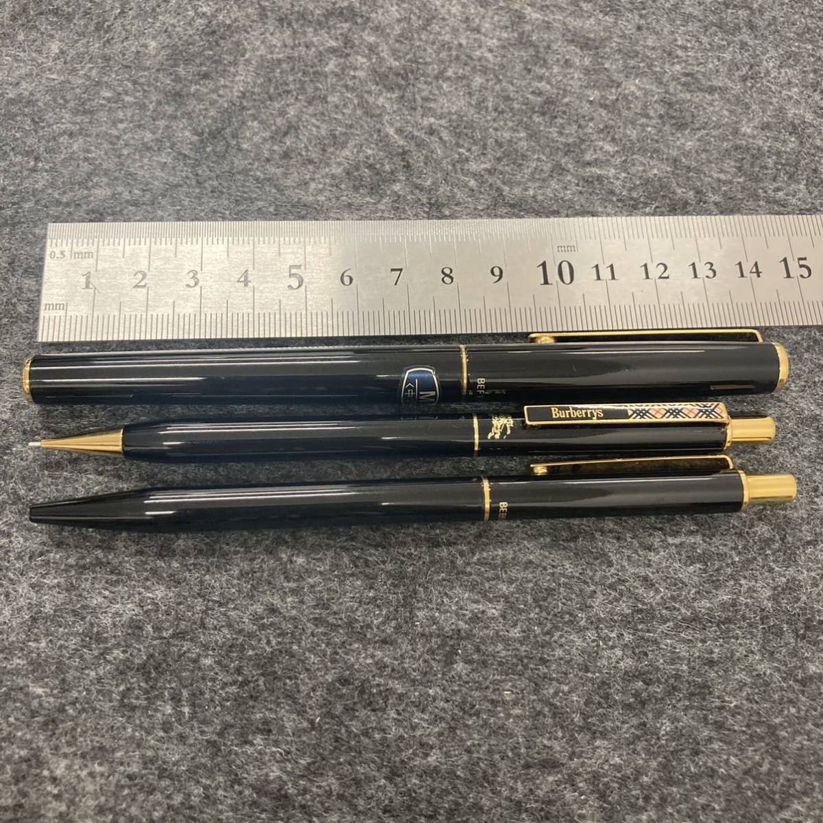 PE259□3本セット Burberrys バーバリー 万年筆 ボールペン シャープ