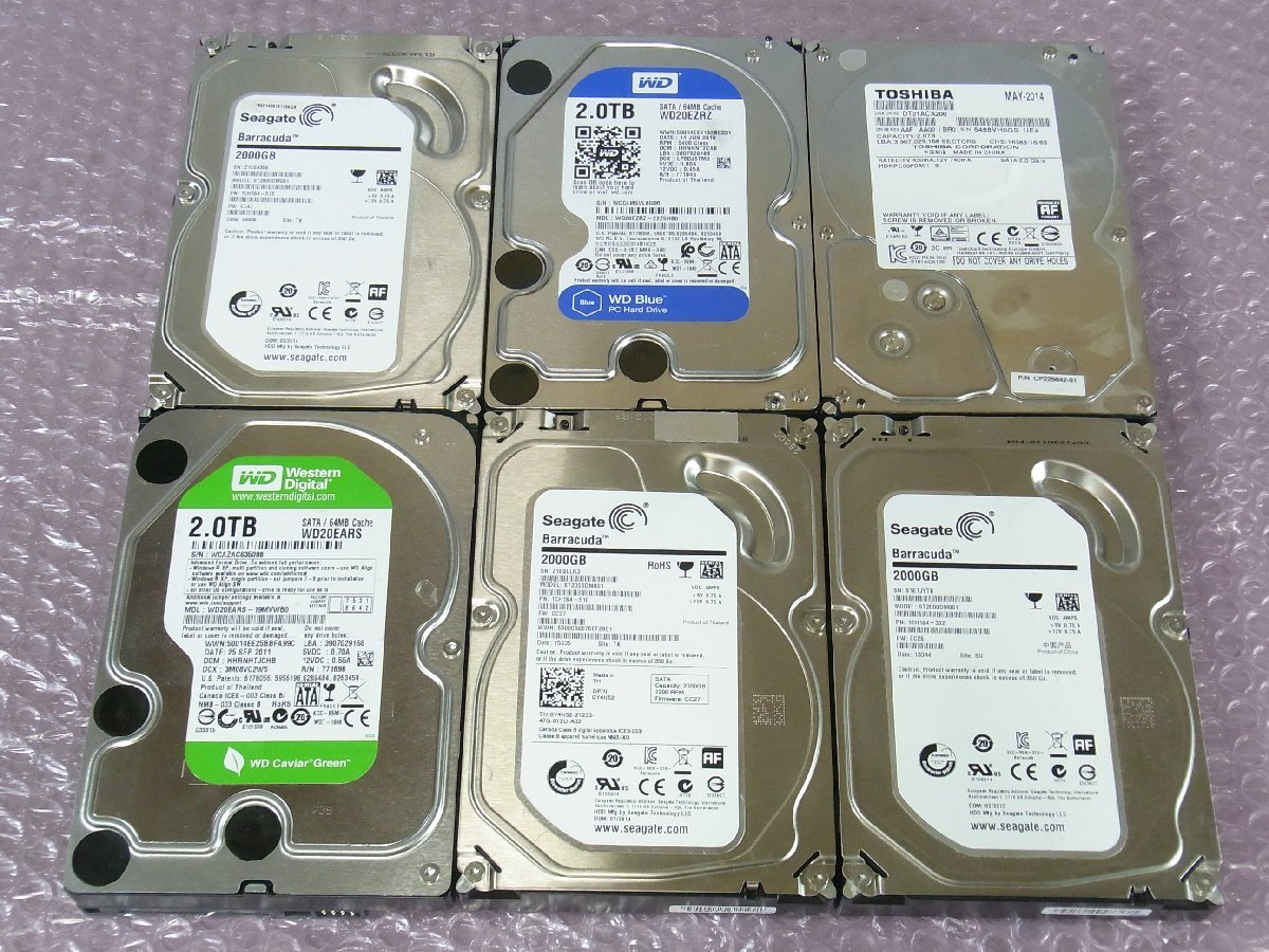 seagate ironwolf SATA 3.5インチ HDD 2TB×4台 計8TB IronWolf 8TB」の