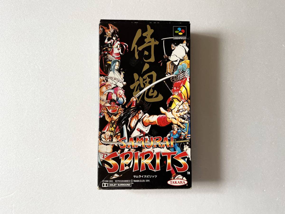SFC サムライスピリッツ 箱説カードあり　スーファミ スーパーファミコン Samurai Shodown Spirits Super Famicom