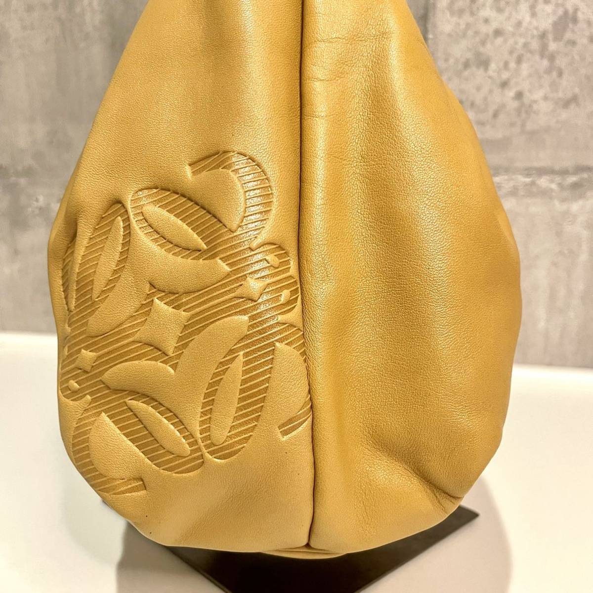1円〜 【外観極美品】LOEWE ロエベ アナグラム ノット 巾着 バッグ 