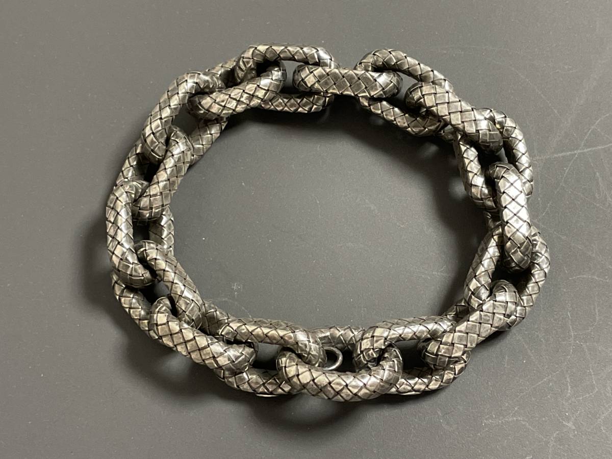 BOTTGAVENETA編み込みチェーンブレスレット Bottega BOTTEGA Veneta