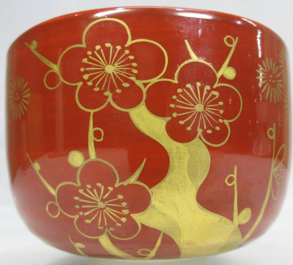 清閑寺窯 杉田祥平 茶道具 茶碗 赤地 色絵 抹茶碗 京焼 閑寺 杉田祥平