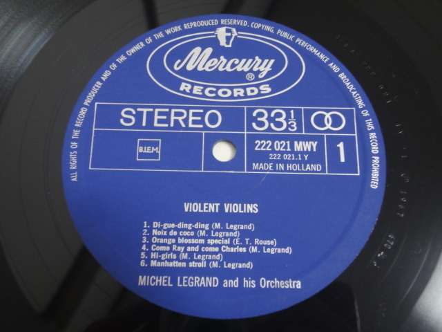 試聴可♪オランダ盤！Michel Legrand / Violent Violins (Archi-Cordes