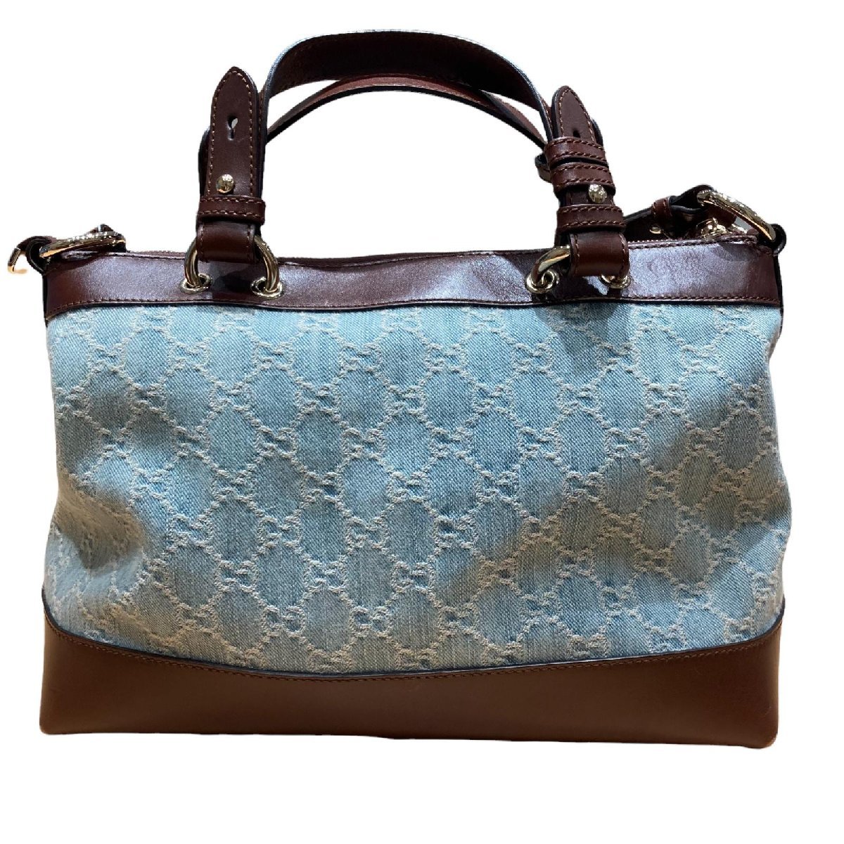 GUCCI グッチ GGキャンバス バレンタイン ハンドバッグ 2WAYショルダー 