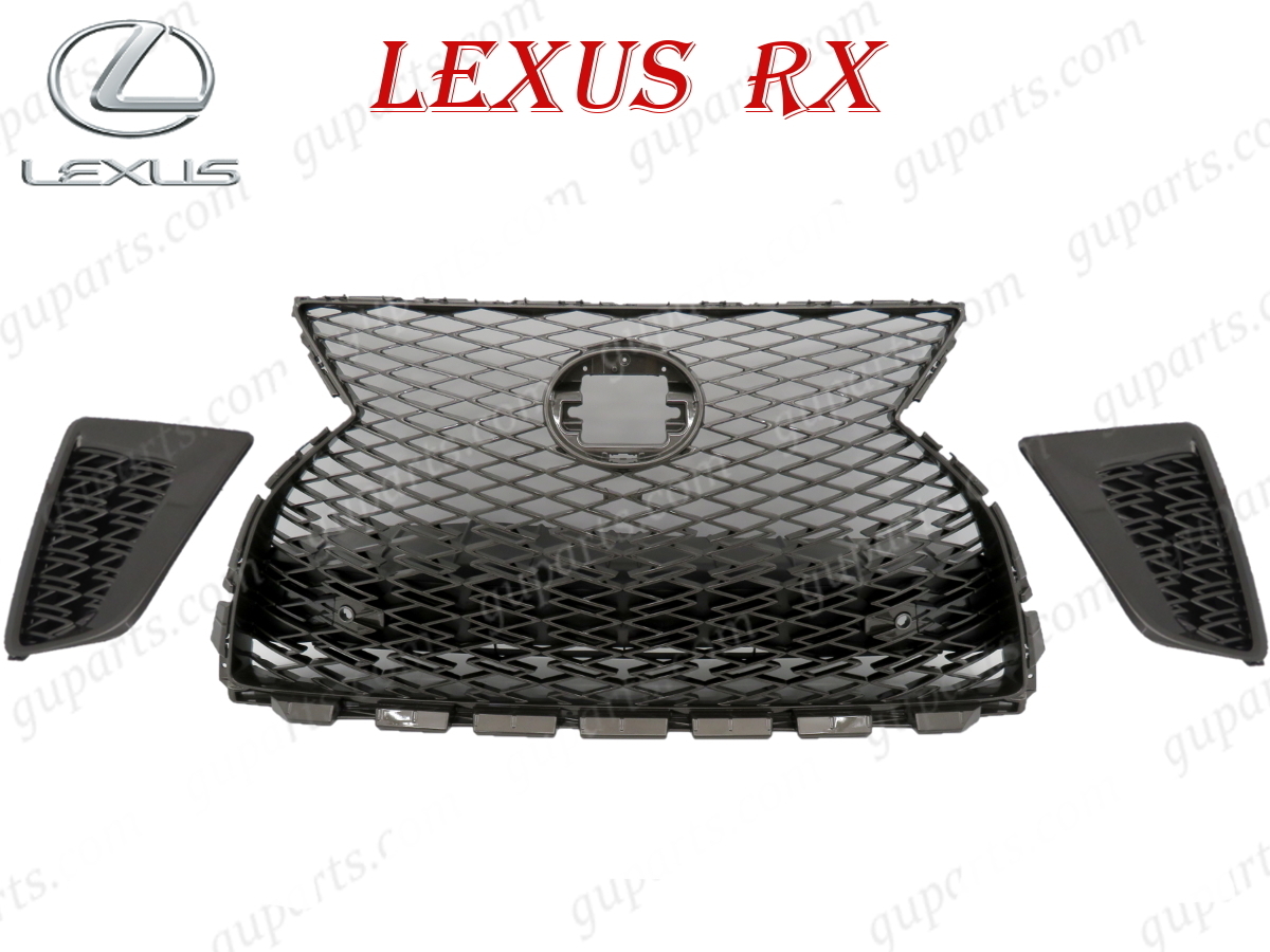  レクサス RX 20 系 後期 R1 RX300 RX450h RX450hL &rarr; Fスポーツ スタイル フェイスチェンジ フロント グリル サイド ドレスアップ(フロント)｜売買されたオークション情報、yahooの商品情報をアーカ トヨタ用
