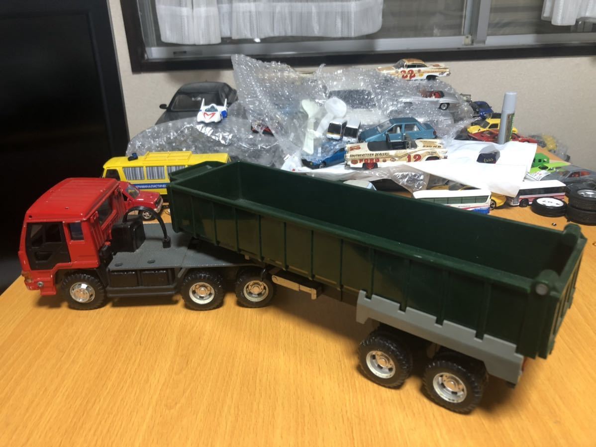 ダイヤペット 1/34 三菱ふそう ザグレード 超大型 ダンプトレーラー 