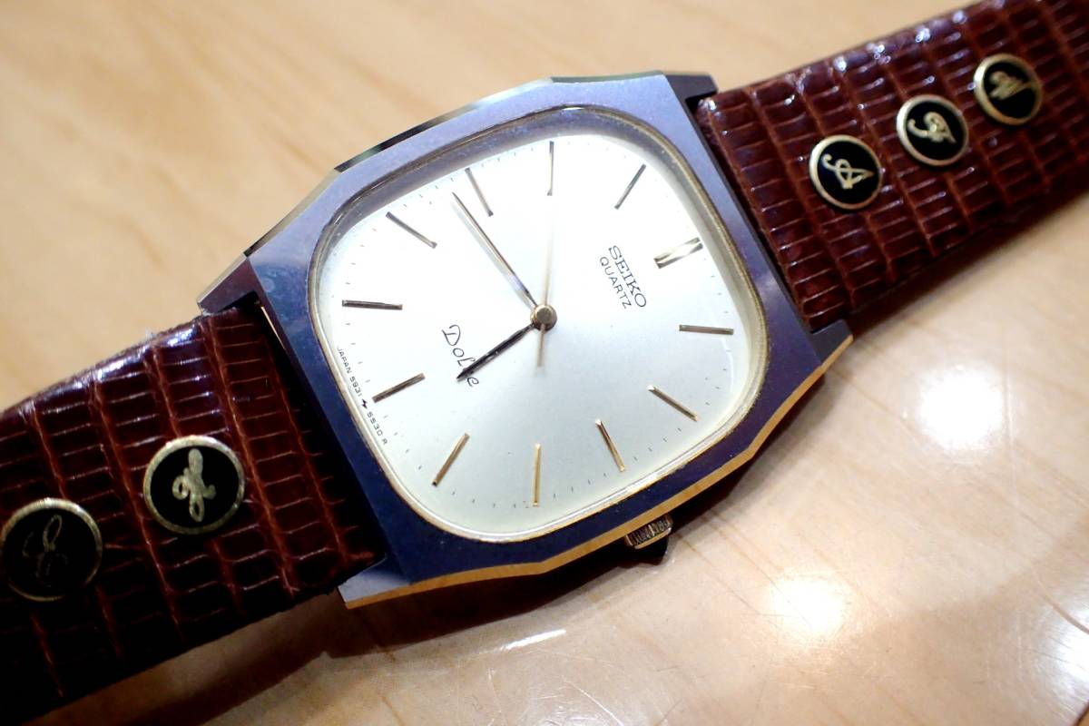 SEIKO Dolce 超硬ケース 5931-5450 クォーツ 腕時計 動作品 ◇SEIKO/セイコー ドルチェ/Dolce 超硬ケース◇ 5931-5420