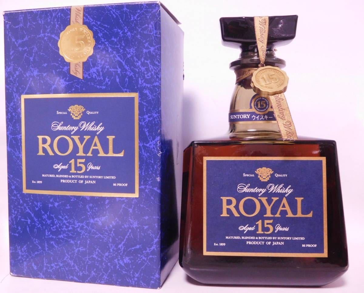 ローヤル サントリー 15年 プレミアム : ウイスキー 700ml ブルー