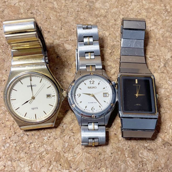 ジャンクSEIKO セイコー KINETIC 3M22-0D30 - メルカリ