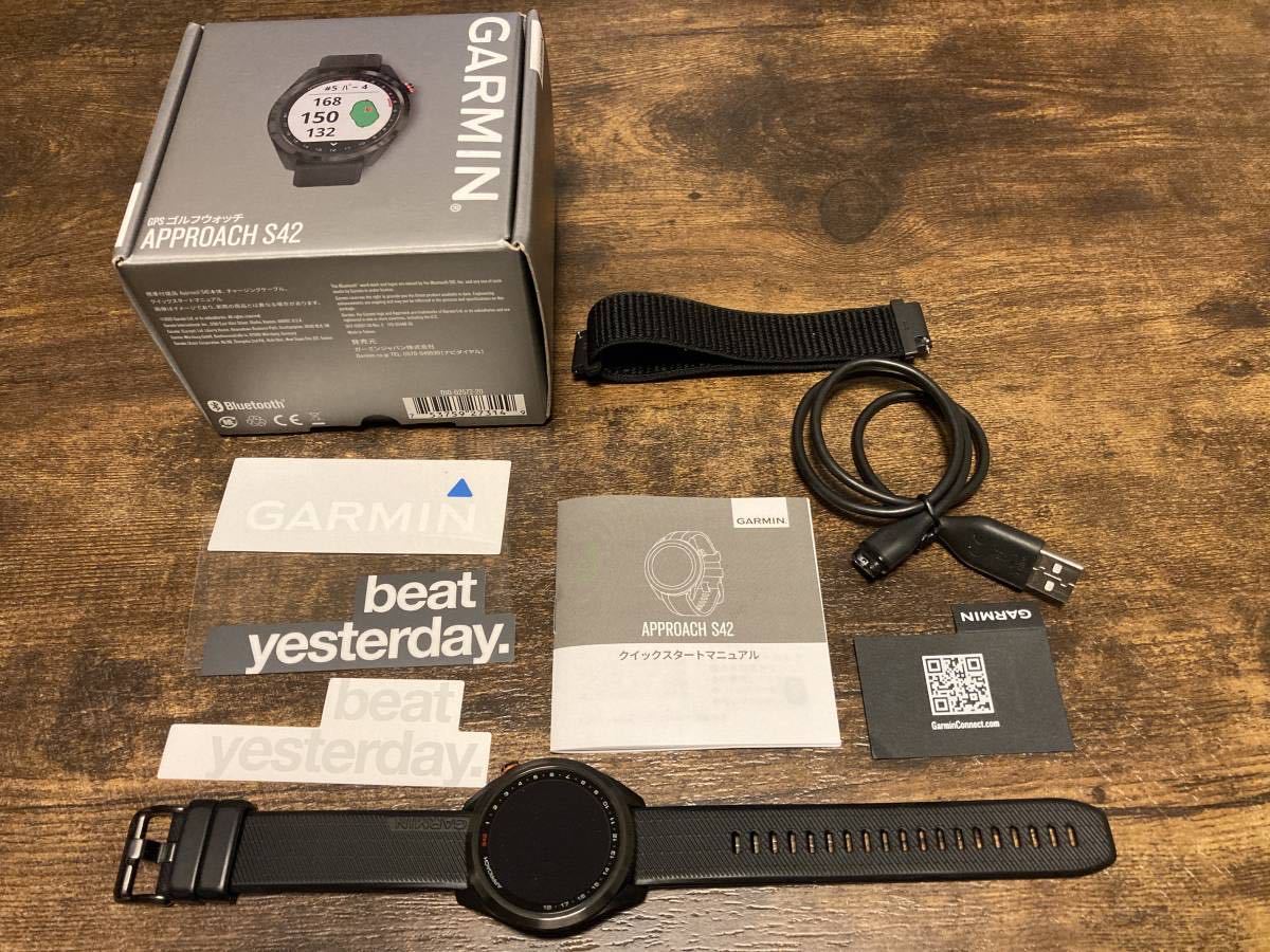 GARMIN ガーミン APPROACH S42 GPSゴルフウォッチ・距離計 