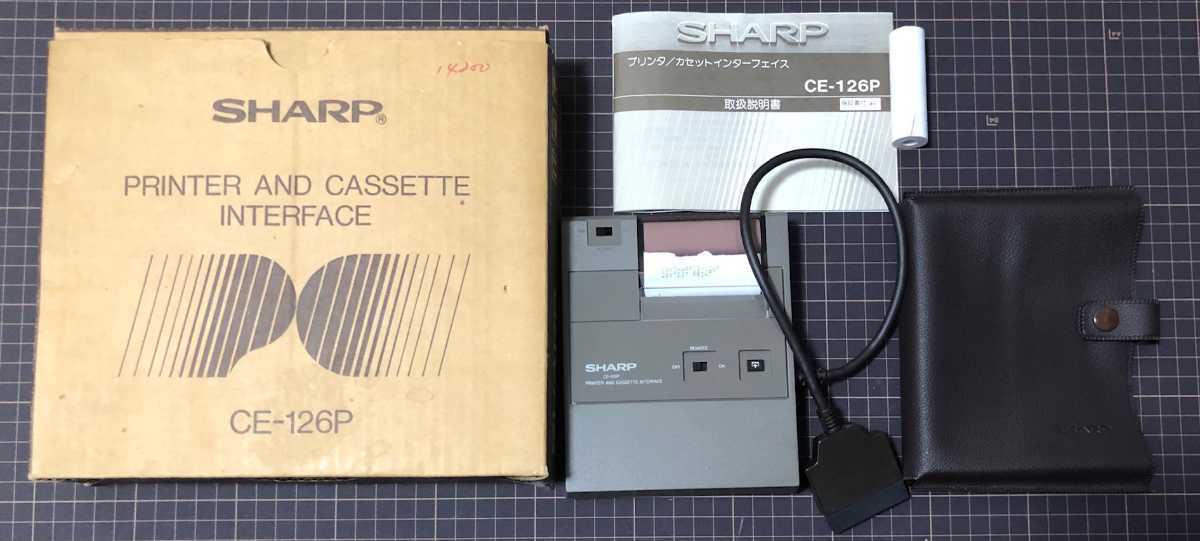 SHARP CE-126P ポケコン用プリンタ、カセットインターフェイス