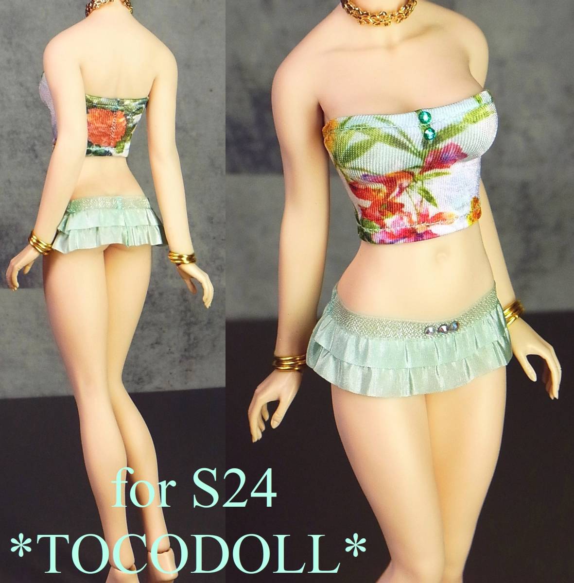 toco＊ TBLeague S24 ティアードフリルミニスカートセット Kaa Nue