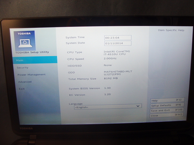 ◆画面表示OK◆TOSHIBA　 dynabook　Core i7/8GB/1TB/Blu-ray/FHD/Win8.1　T75/78MR　モデナレッド◆正常に動作セズ→J◆