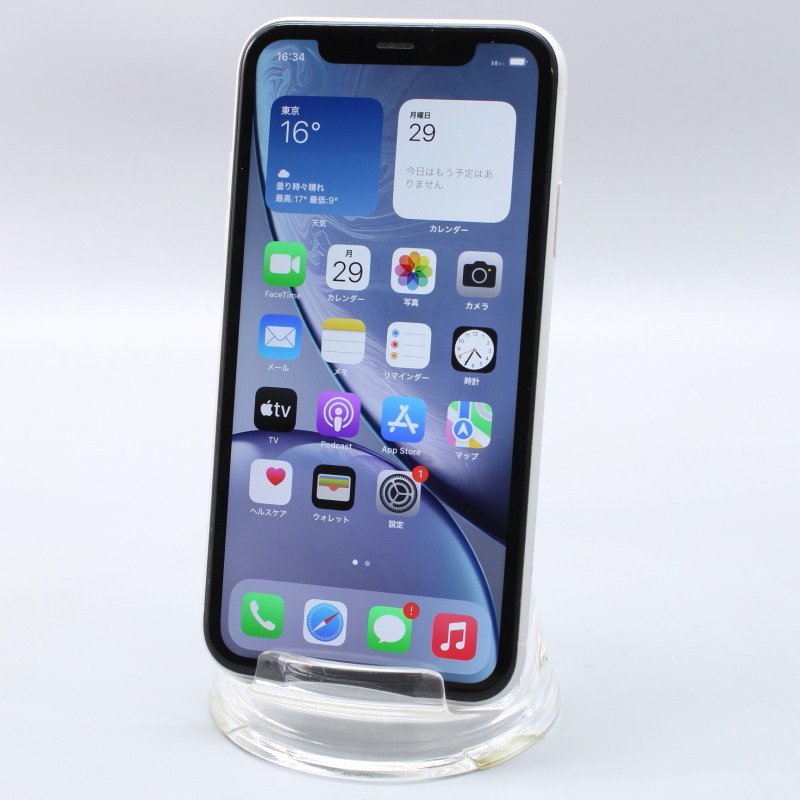【格安，限定SALE】 Apple iPhoneXR 64GB White A2106 MT032J/A バッテリ86% SIMフリー SIMロック解除済 Joshin4894 1円開始(iPhone)｜売買されたオークション情報、yahooの商品情報をアーカイブ公開 - オークファン iPhone