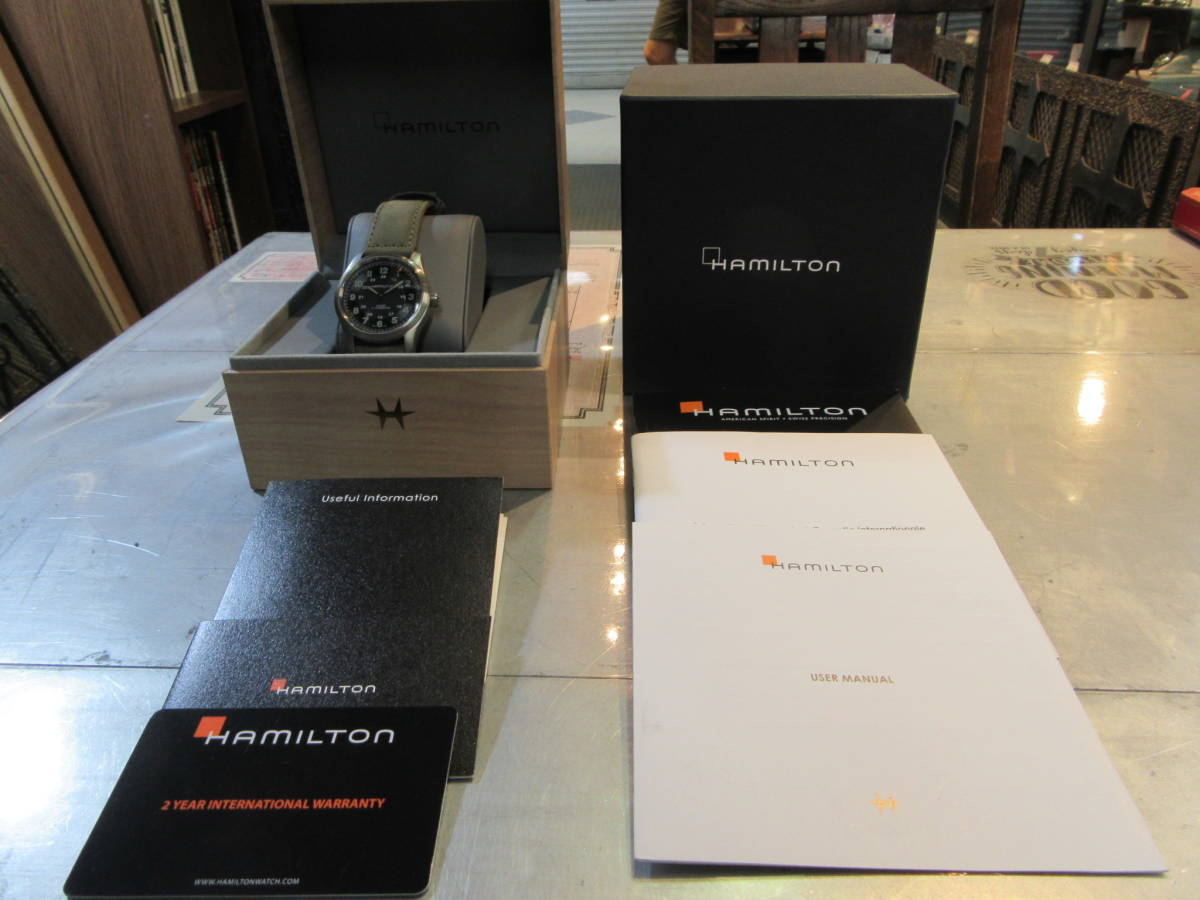 国内正規品 美品 HAMILTON ハミルトン カーキフィールド TITANIUM AUTO 