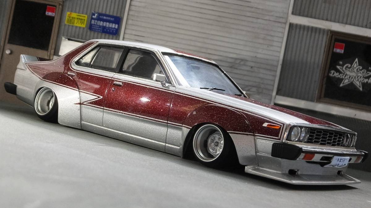  1/24 スカイライン ジャパン 前期 完成品 街道レーサー シャコタン c210 c211(完成品)｜売買されたオークション情報、yahooの商品情報をアーカイブ公開 - オークファン 完成品