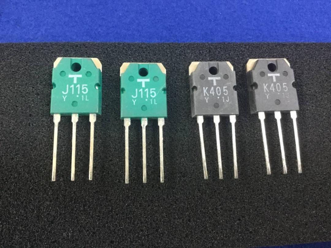 2SJ115-Y2個+2SK405-Y2個【即決即送】東芝コンプリ FET LV103 AU-α907
