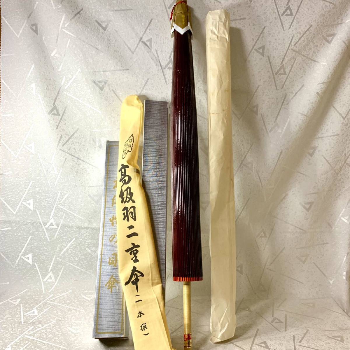 高級羽二重傘 （一本撰）伝統工芸品 蛇の目傘