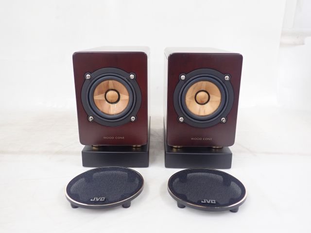 JVCケンウッド スピーカー本体 スタンド SX-WD9VNT LS-EXA3 JVC SX-WD9VNT ウッドコーン スピーカー ペア シリアル同番 LS-EXHR99